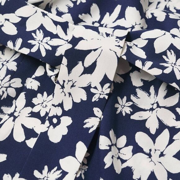 Mango Floral Printed Jumpsuit Belted Viscose - Picture 4 of 7